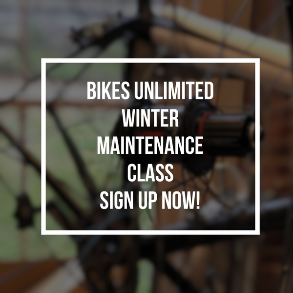 Winter Bike Maintenance Class Series - REGISTRATION